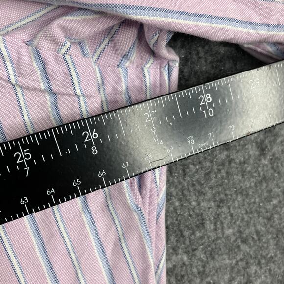 Ralph Lauren Dress Shirt Mens XXL Pink Striped Long Sleeve Button-Down Classic - Picture 6 of 8